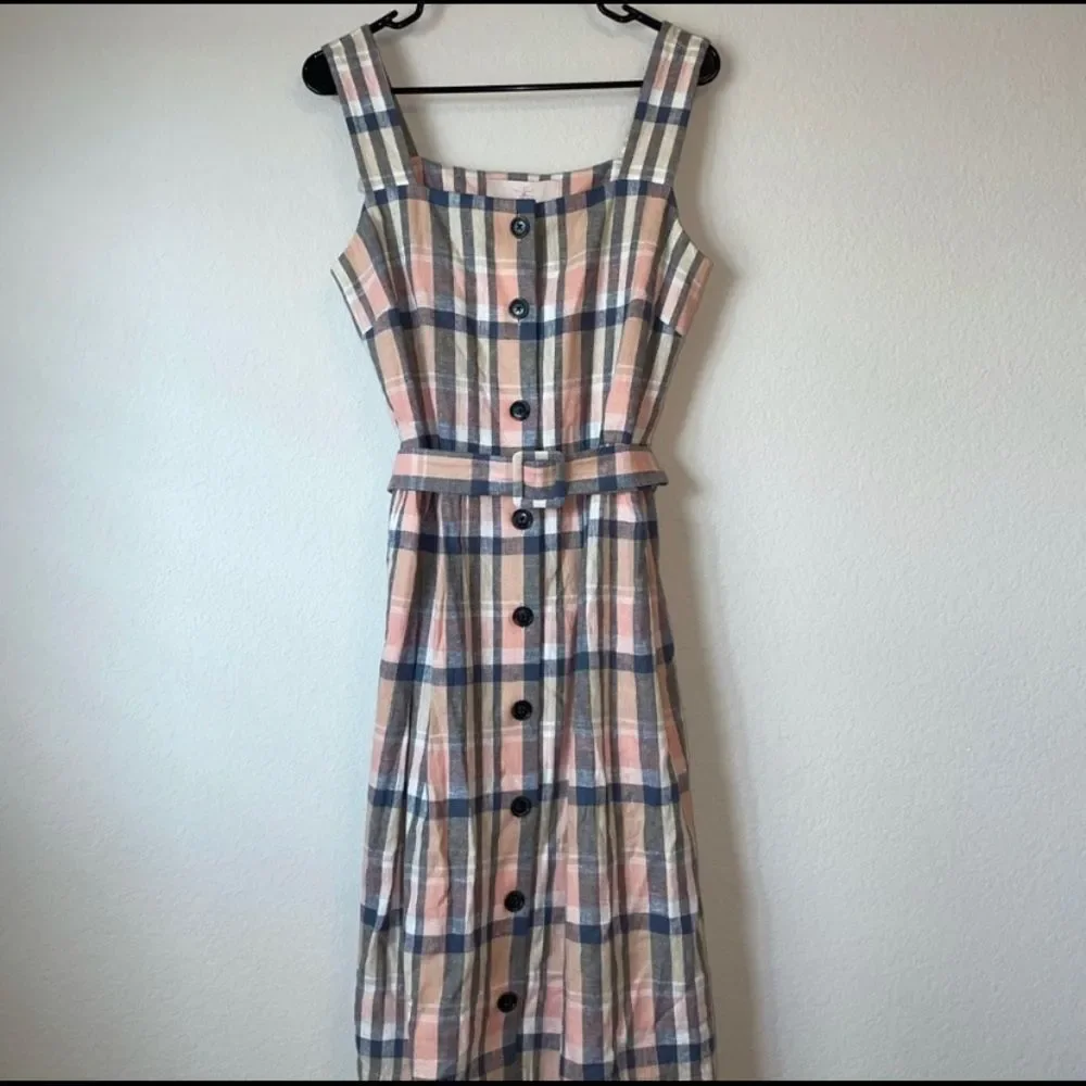 Gal Meets Glam Peyton Linen Dress size 8 - Picture 4 of 6